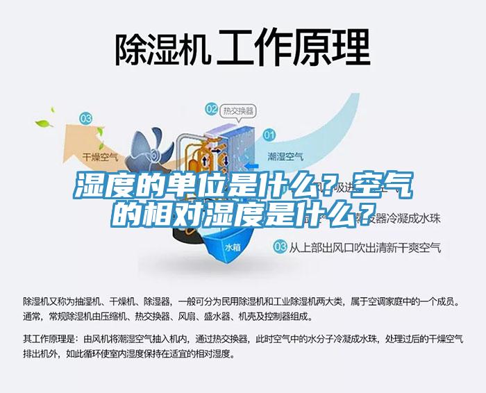 濕度的單位是什么?空氣的相對濕度是什么?