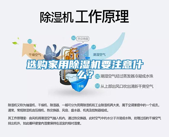 選購家用除濕機要注意什么?