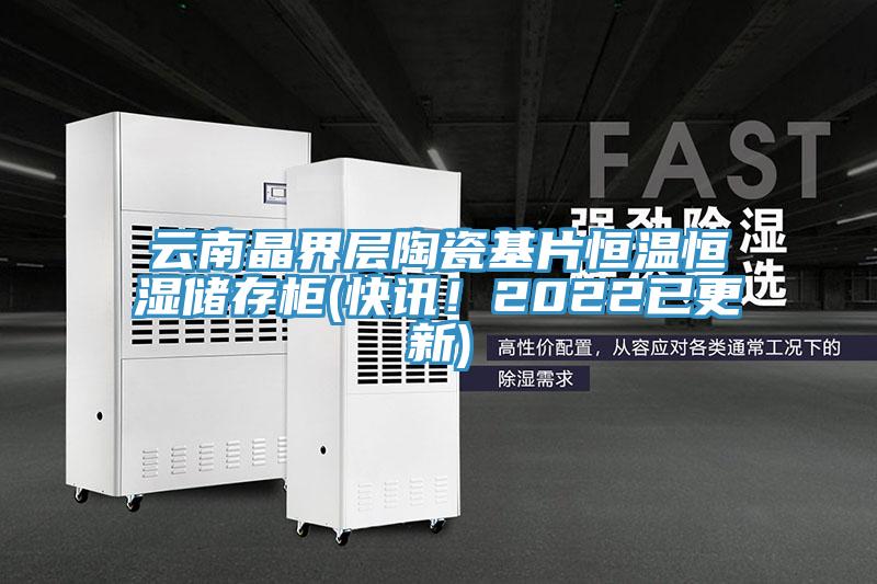 云南晶界層陶瓷基片恒溫恒濕儲存柜(快訊！2022已更新)