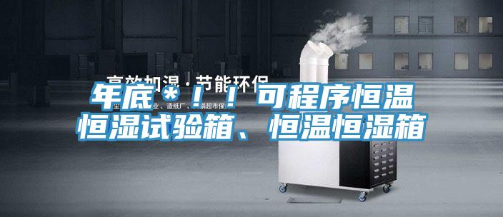 年底*!!可程序恒溫恒濕試驗箱、恒溫恒濕箱