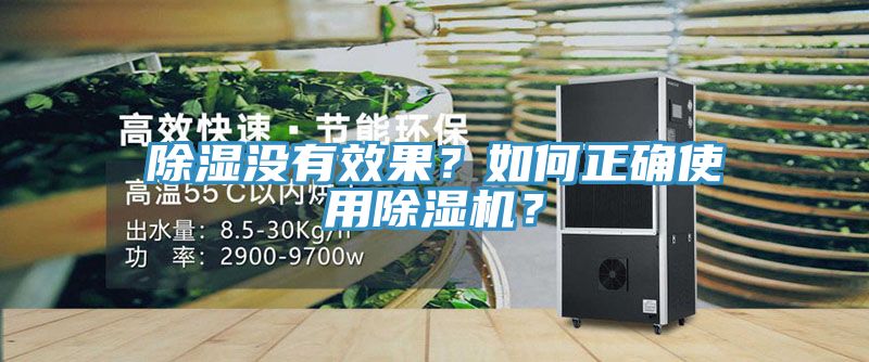 除濕沒有效果？如何正確使用除濕機？