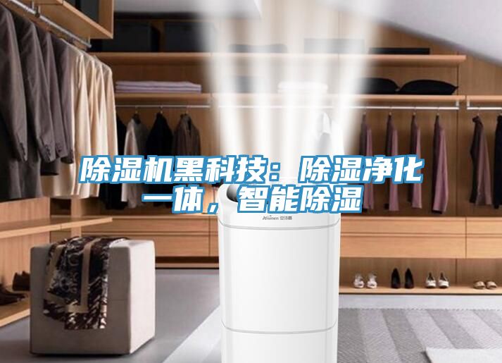 除濕機黑科技：除濕凈化一體，智能除濕